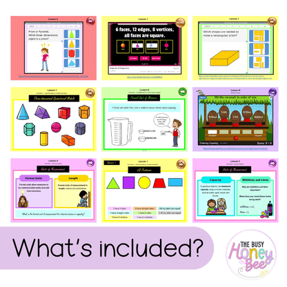 Multi Age 3-6 Year A Unit 9 NSW Maths Teaching Slides - Zip Folder: Smart Notebook, PowerPoint, Google Slide Compatible
