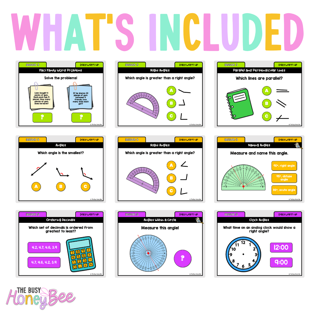 Multi Age 3-6 Year B Australian | NSW Math Daily Review | Warm-Up Unit 10 - Warm Up | Revision