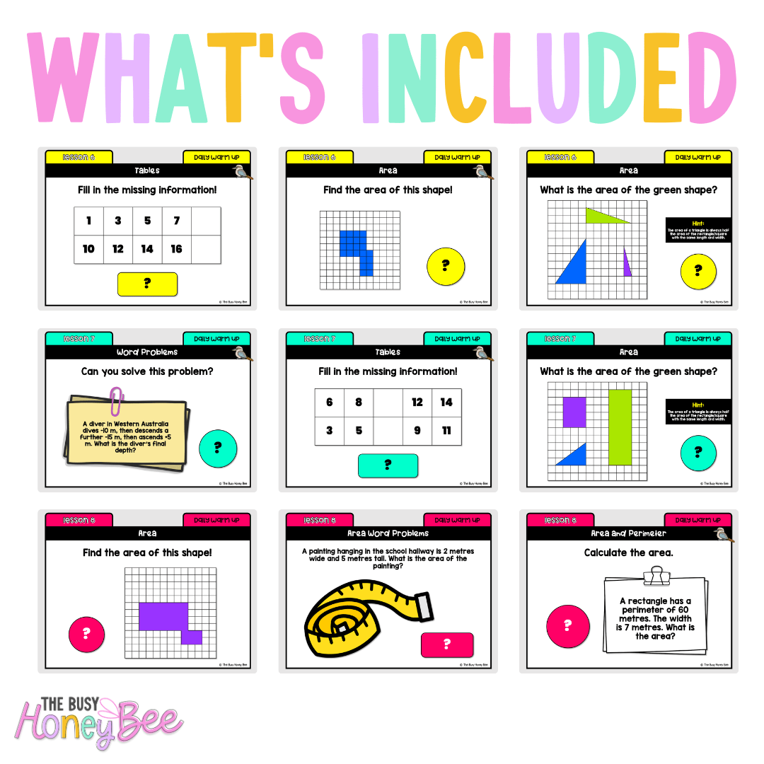 Multi Age 3-6 Year B Australian | NSW Math Daily Review | Warm-Up Unit 12 - Warm Up | Revision