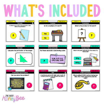Multi Age 3-6 Year B Australian | NSW Math Daily Review | Warm-Up Unit 14 - Warm Up | Revision
