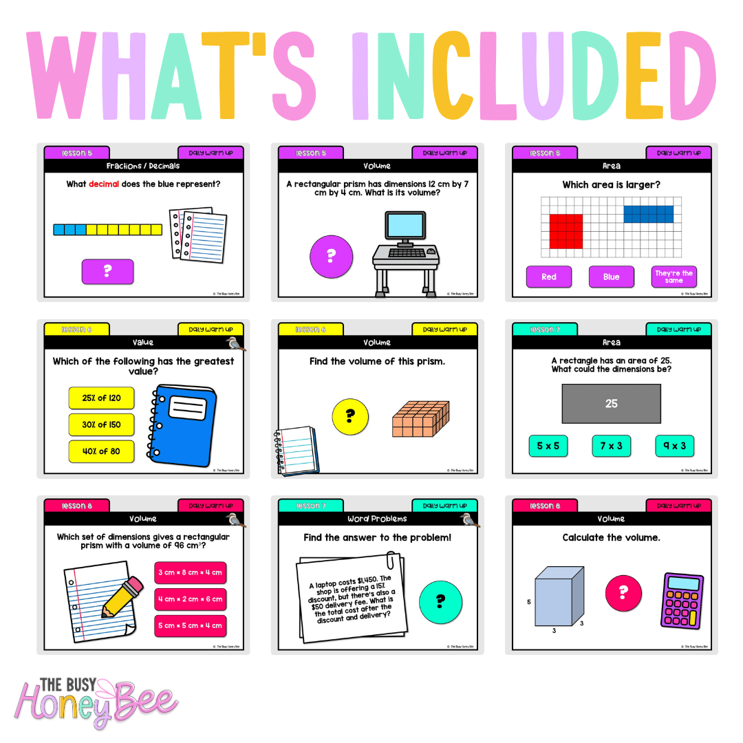 Multi Age 3-6 Year B Australian | NSW Math Daily Review | Warm-Up Unit 17 - Warm Up | Revision