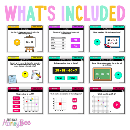Multi Age 3-6 Year B Australian | NSW Math Daily Review | Warm-Up Unit 20 - Warm Up | Revision