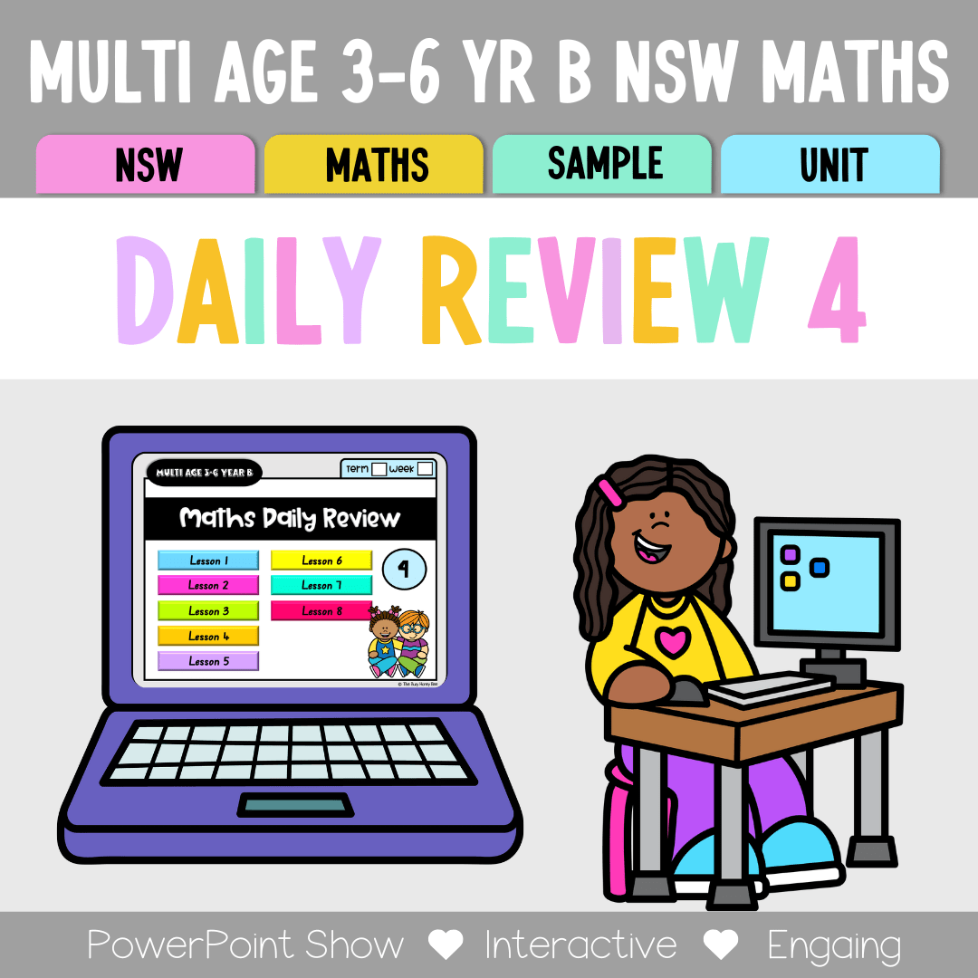 Multi Age 3-6 Year B Australian | NSW Math Daily Review | Warm-Up Unit 4 - Warm Up | Revision