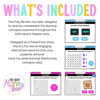 Multi Age 3-6 Year B Australian | NSW Math Daily Review | Warm-Up Unit 8 - Warm Up | Revision