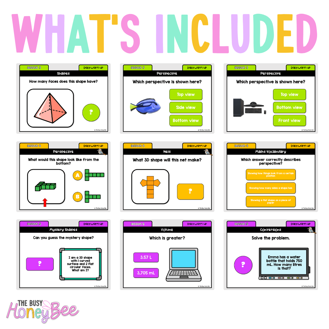 Multi Age 3-6 Year B Australian | NSW Math Daily Review | Warm-Up Unit 9 - Warm Up | Revision