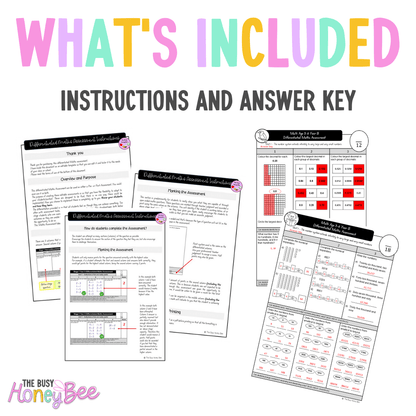 Multi Age 3-6 Year B Differentiated NSW Maths Assessment Unit 1 - Microsoft Word Document