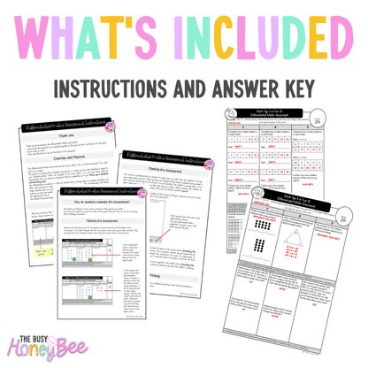 Multi Age 3-6 Year B Differentiated NSW Maths Assessment Unit 12 - Assessment