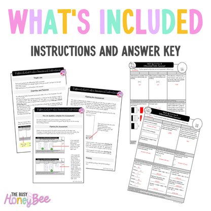 Multi Age 3-6 Year B Differentiated NSW Maths Assessment Unit 4 - Microsoft Word Document