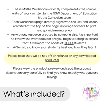 Multi Age 3-6 Year B NSW Maths Workbook ULTIMATE Mega Bundle - Workbook | Worksheets