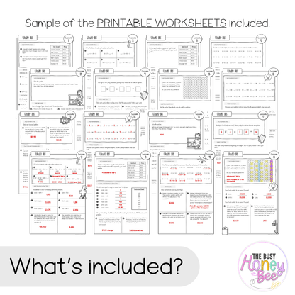 Multi Age 3-6 Year B NSW Maths Worksheets Unit 15 - Workbook | Worksheets