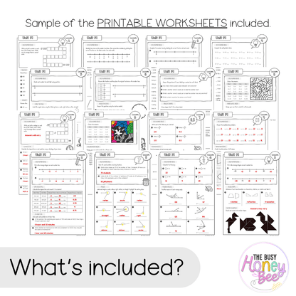 Multi Age 3-6 Year B NSW Maths Worksheets Unit 19 - Workbook | Worksheets