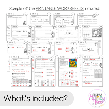 Multi Age 3-6 Year B NSW Maths Worksheets Unit 20 - Workbook | Worksheets