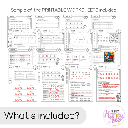 Multi Age 3-6 Year B NSW Maths Worksheets Unit 6 - Workbook | Worksheets