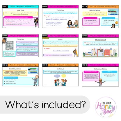 Multi Age 3-6 Year B Term 1 English Teaching Slides Mega Bundle - Teaching Slides