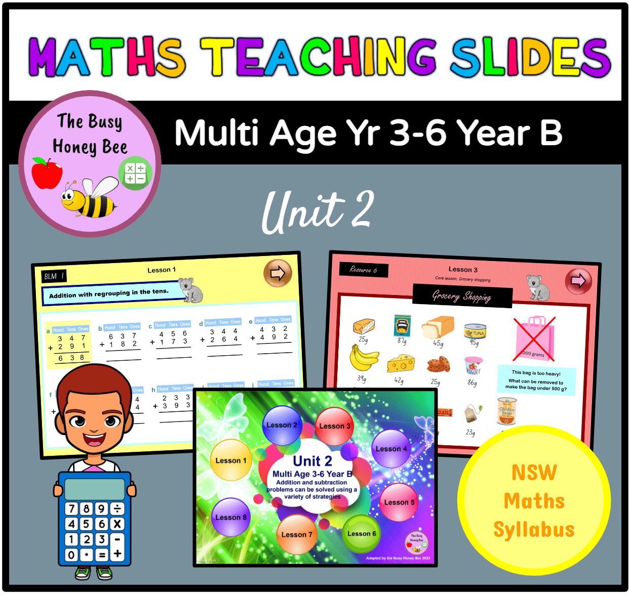 Multi Age 3-6 Year B Term 1 Maths Teaching Slides Mega Bundle - Teaching Slides