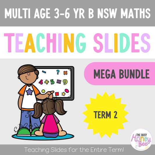 Multi Age 3-6 Year B Term 2 Maths Teaching Slides Mega Bundle - Teaching Slides