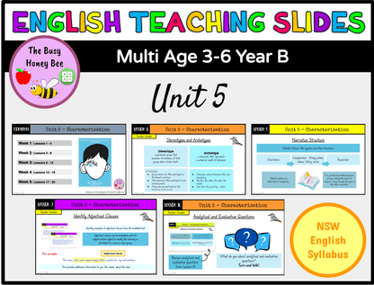 Multi Age 3-6 Year B Term 3 English Teaching Slides Mega Bundle - Google slides