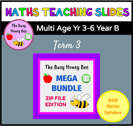 Multi Age 3-6 Year B Term 3 Maths Teaching Slides Mega Bundle - Teaching Slides
