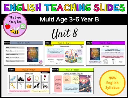 Multi Age 3-6 Year B Term 4 English Teaching Slides Mega Bundle - Google slides