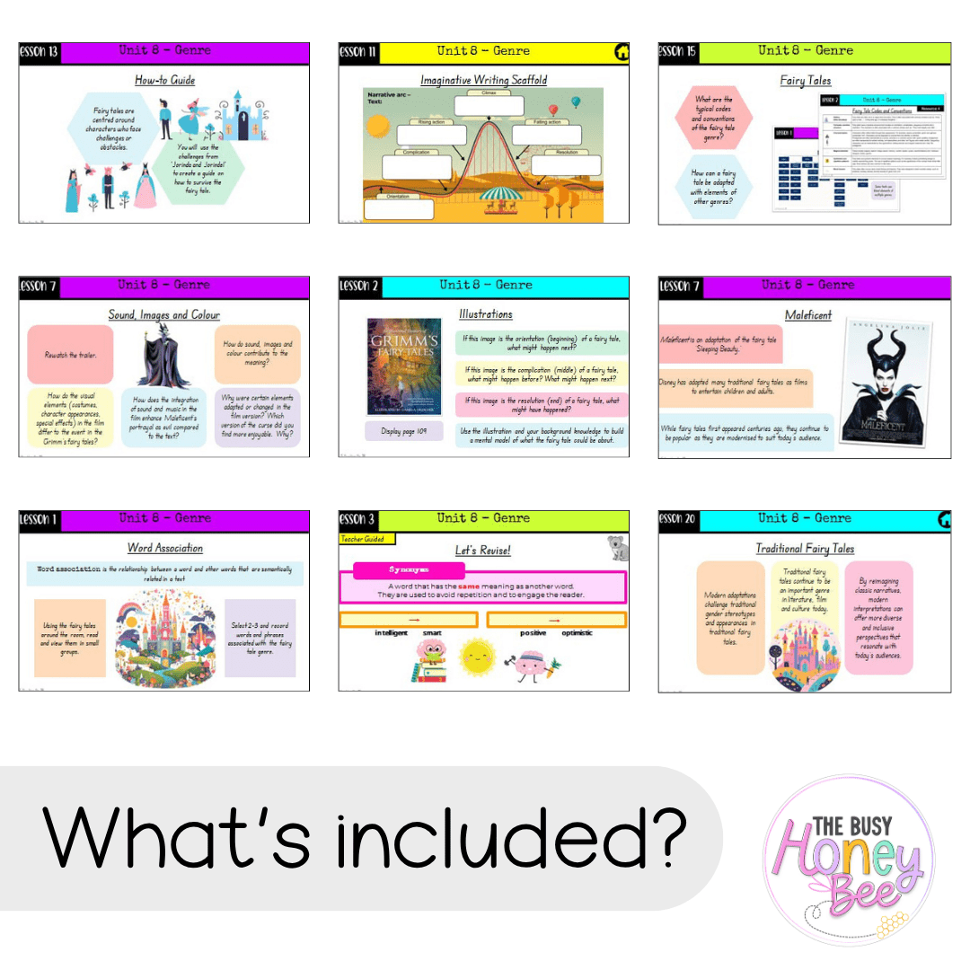 Multi Age 3-6 Year B Term 4 English Teaching Slides Mega Bundle - Teaching Slides