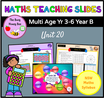 Multi Age 3-6 Year B Term 4 Maths Teaching Slides Mega Bundle - Zip Folder: Smart Notebook, PowerPoint, Google Slide Compatible
