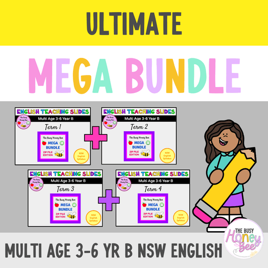 Multi Age 3-6 Year B Ultimate English Teaching Slides Mega Bundle - Teaching Slides