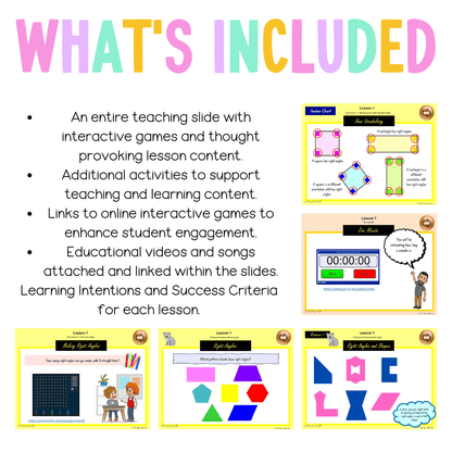 Multi Age 3-6 Year B Unit 10 NSW Maths Teaching Slides - Zip Folder: Smart Notebook, PowerPoint, Google Slide Compatible