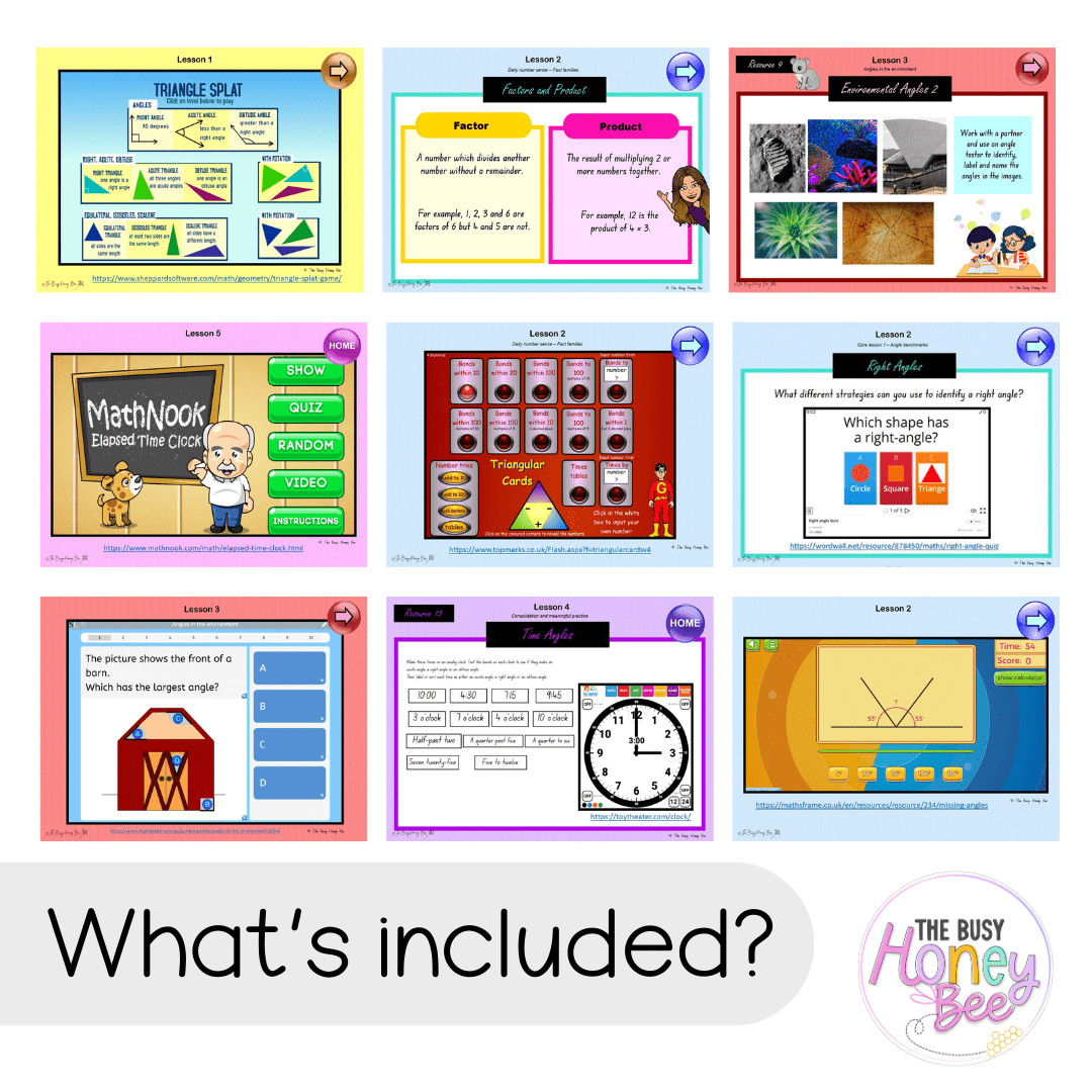 Multi Age 3-6 Year B Unit 10 NSW Maths Teaching Slides - Zip Folder: Smart Notebook, PowerPoint, Google Slide Compatible