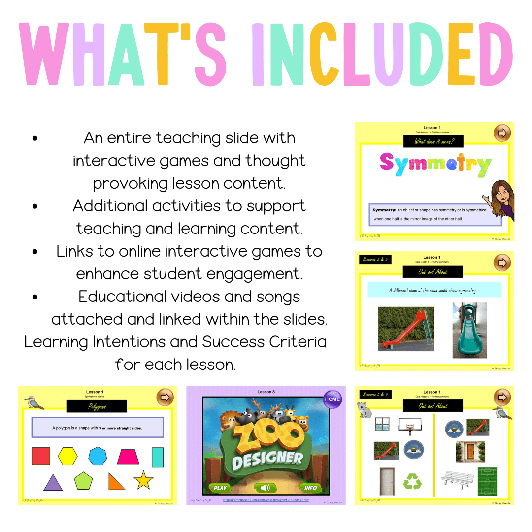 Multi Age 3-6 Year B Unit 12 NSW Maths Teaching Slides - Zip Folder: Smart Notebook, PowerPoint, Google Slide Compatible