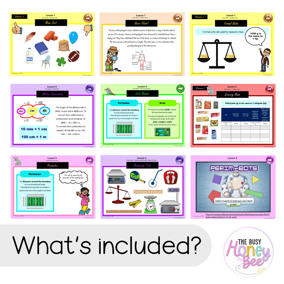 Multi Age 3-6 Year B Unit 14 NSW Maths Teaching Slides - Zip Folder: Smart Notebook, PowerPoint, Google Slide Compatible