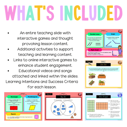 Multi Age 3-6 Year B Unit 17 NSW Maths Teaching Slides - Zip Folder: Smart Notebook, PowerPoint, Google Slide Compatible