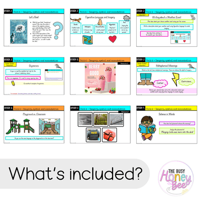 Multi Age 3-6 Year B Unit 4 NSW Imagery, Symbol and Connotation English Teaching Slides - Teaching Slides