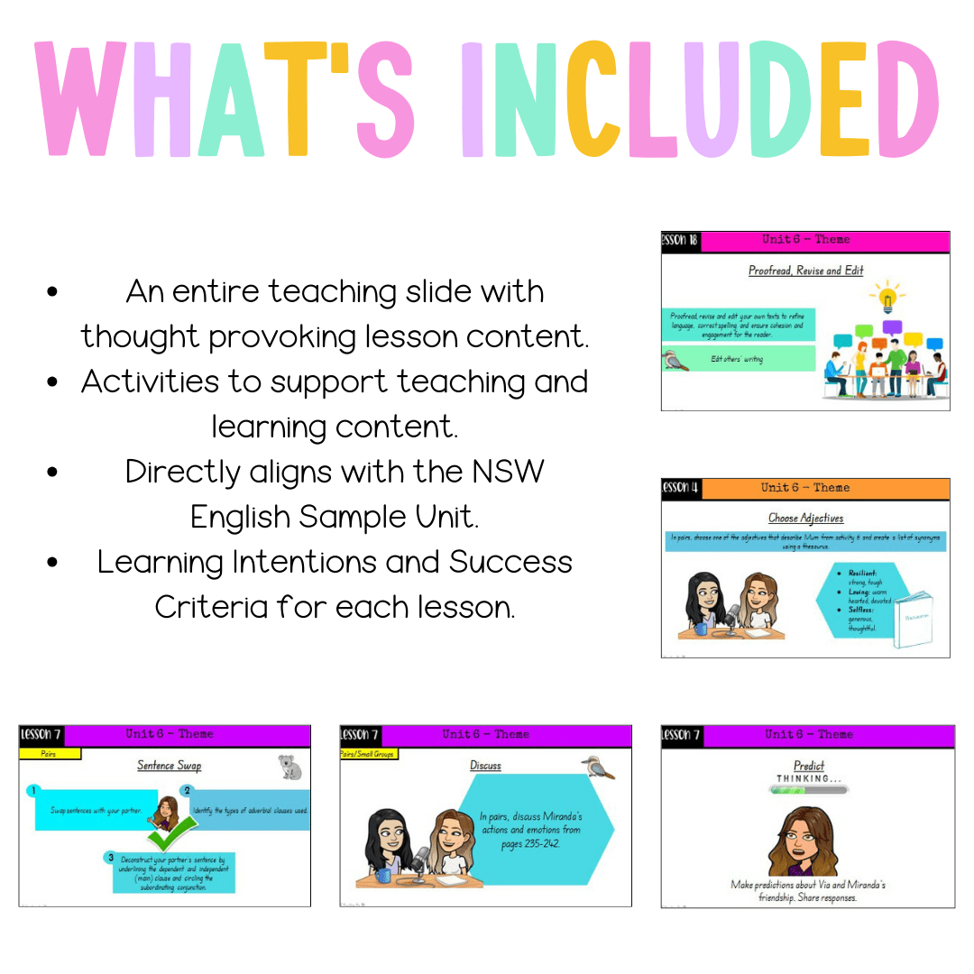 Multi Age 3-6 Year B Unit 6 NSW Theme English Teaching Slides - Teaching Slides