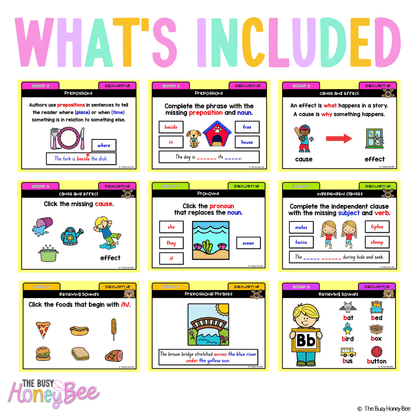 Multi Age K-2 Year A Australian | NSW English Daily Review | Warm-Up Term 2 Mega Bundle - Warm Up | Revision