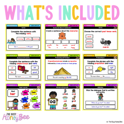 Multi Age K-2 Year A Australian | NSW English Daily Review | Warm-Up Term 2 Mega Bundle - Warm Up | Revision