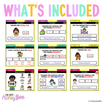 Multi Age K-2 Year A Australian | NSW English Daily Review | Warm-Up Term 2 Mega Bundle - Warm Up | Revision