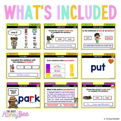 Multi Age K-2 Year A Australian | NSW English Daily Review | Warm-Up Unit 11 - Warm Up | Revision