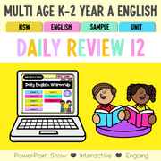 Multi Age K-2 Year A Australian | NSW English Daily Review | Warm-Up Unit 12 - Warm Up | Revision