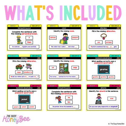 Multi Age K-2 Year A Australian | NSW English Daily Review | Warm-Up Unit 15 - Warm Up | Revision