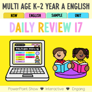 Multi Age K-2 Year A Australian | NSW English Daily Review | Warm-Up Unit 17 - Warm Up | Revision