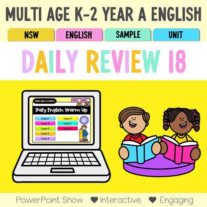 Multi Age K-2 Year A Australian | NSW English Daily Review | Warm-Up Unit 18 - Warm Up | Revision