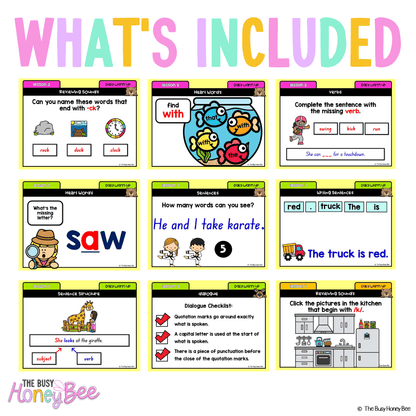 Multi Age K-2 Year A Australian | NSW English Daily Review | Warm-Up Unit 4 - Warm Ups | Revision