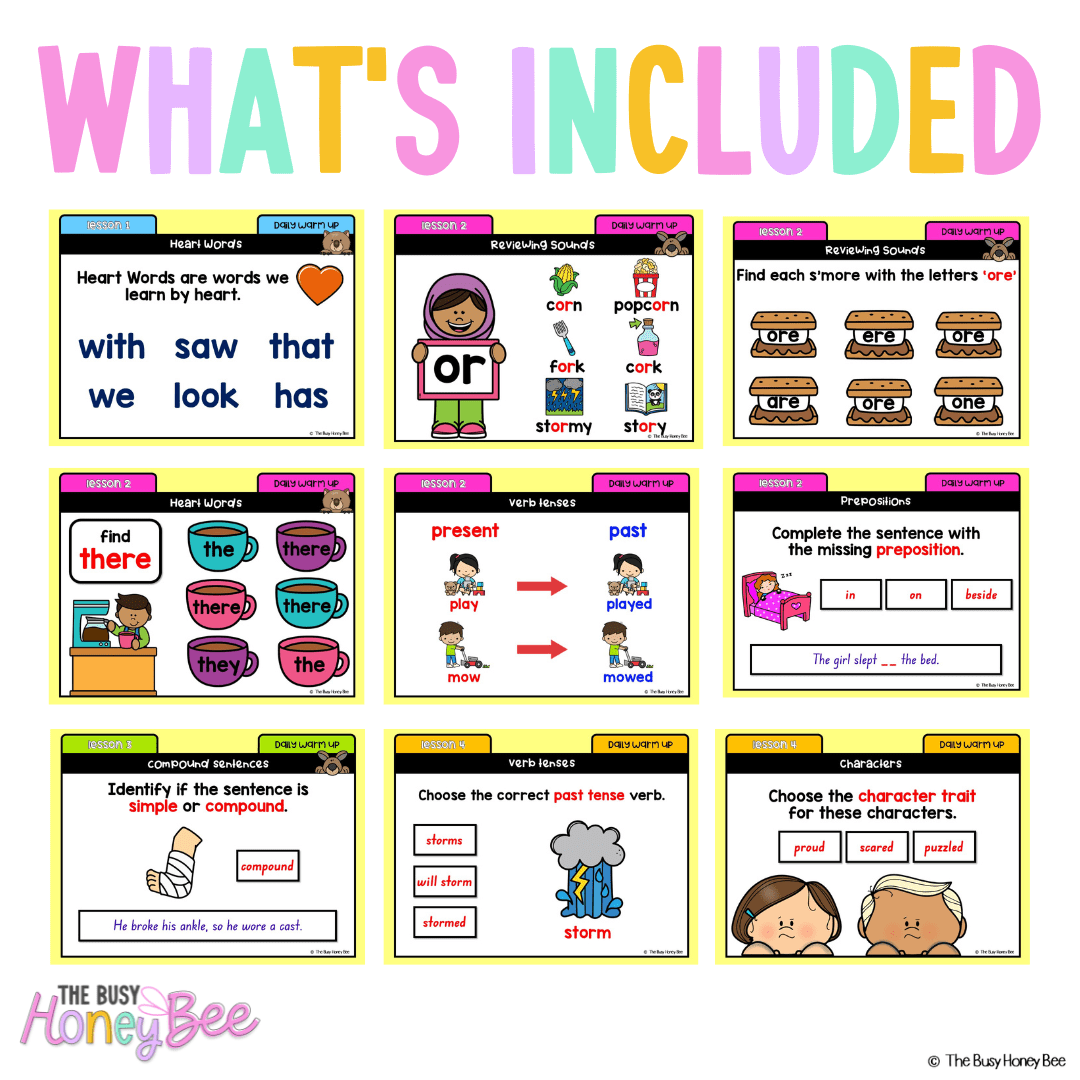 Multi Age K-2 Year A Australian | NSW English Daily Review | Warm-Up Unit 8 - Warm Up | Revision