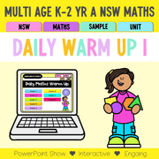 Multi Age K-2 Year A Australian | NSW Maths Daily Review | Warm-Up Unit 1 - Warm Ups | Revision