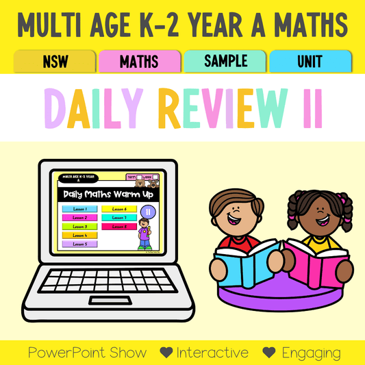 Multi Age K-2 Year A Australian | NSW Maths Daily Review | Warm-Up Unit 11 - Warm Up | Revision