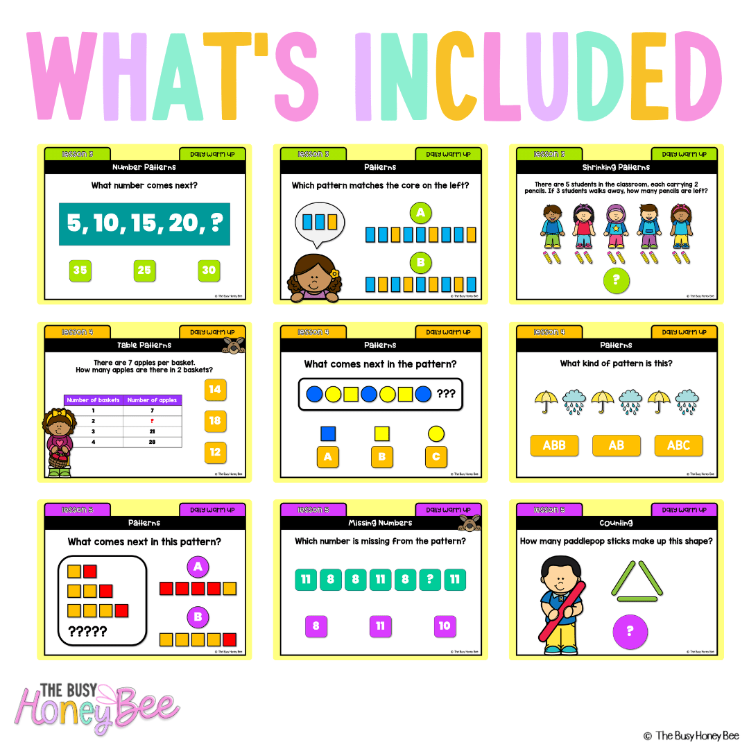 Multi Age K-2 Year A Australian | NSW Maths Daily Review | Warm-Up Unit 12 - Warm Up | Revision