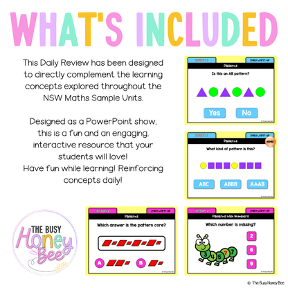 Multi Age K-2 Year A Australian | NSW Maths Daily Review | Warm-Up Unit 12 - Warm Up | Revision