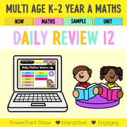 Multi Age K-2 Year A Australian | NSW Maths Daily Review | Warm-Up Unit 12 - Warm Up | Revision
