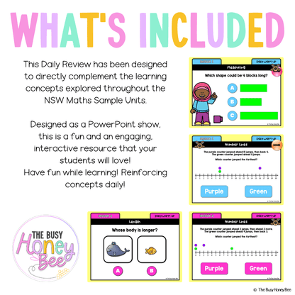 Multi Age K-2 Year A Australian | NSW Maths Daily Review | Warm-Up Unit 14 - Warm Up | Revision