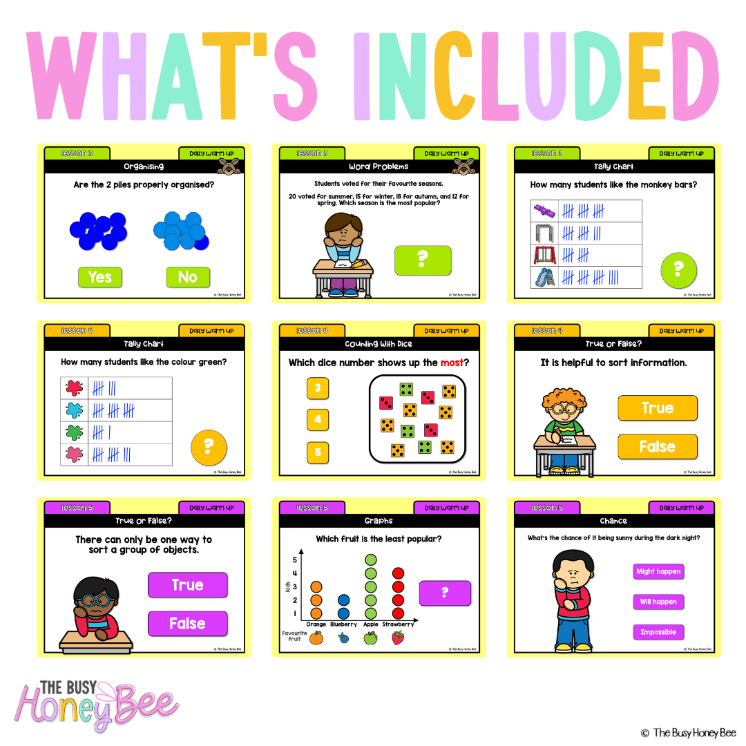 Multi Age K-2 Year A Australian | NSW Maths Daily Review | Warm-Up Unit 18 - Warm Up | Revision